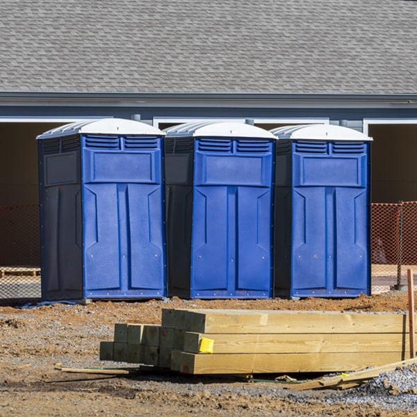 how can i report damages or issues with the porta potties during my rental period in Troy